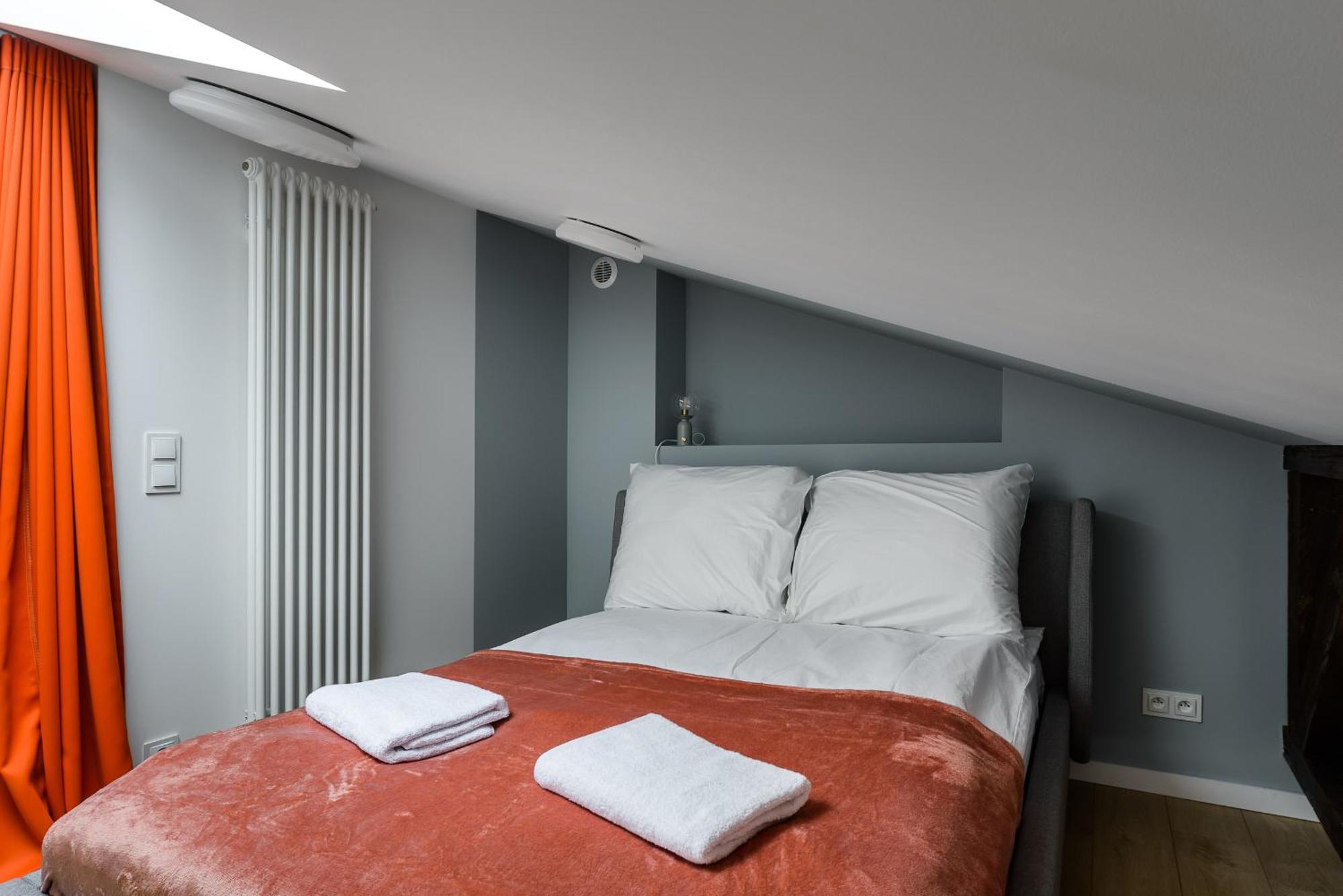 Zoliborz P&O Serviced Apartments Varsó Szoba fotó