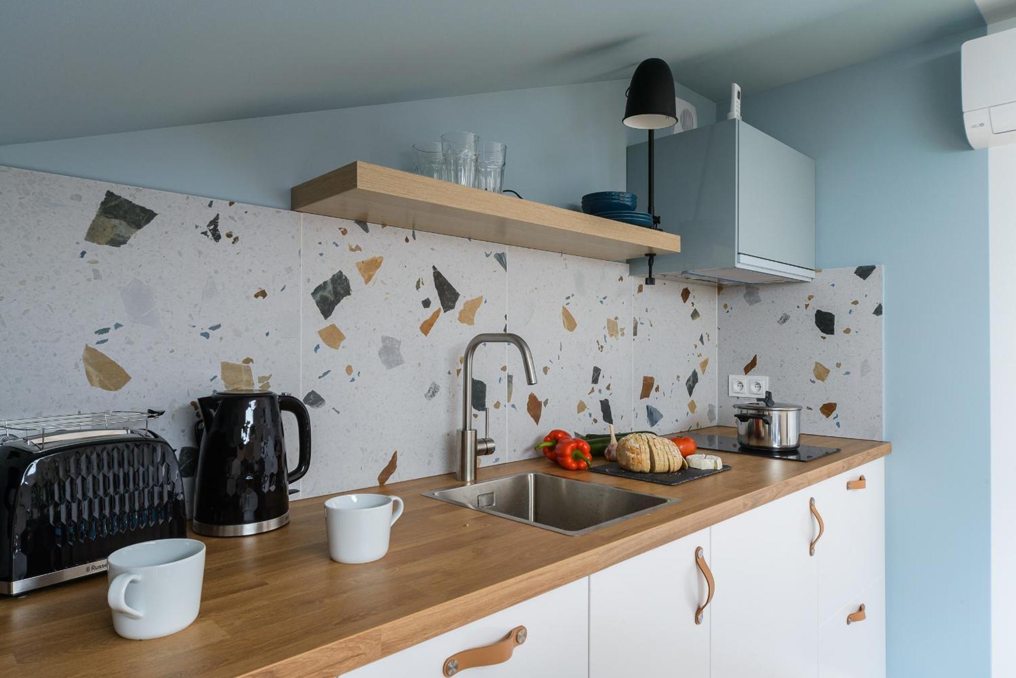 Zoliborz P&O Serviced Apartments Varsó Szoba fotó