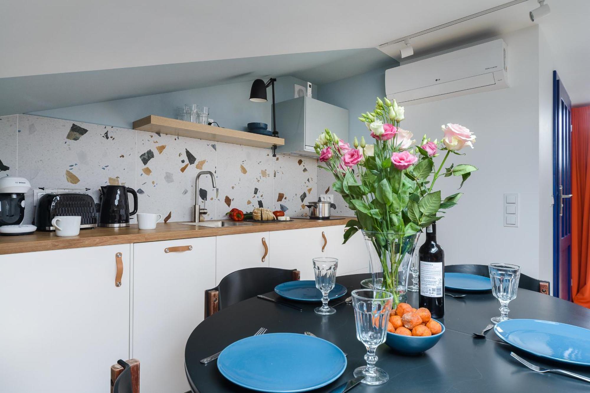 Zoliborz P&O Serviced Apartments Varsó Szoba fotó